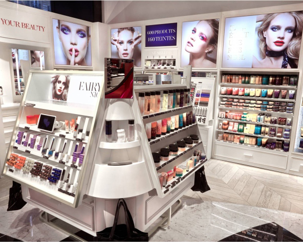 Costomized Brand Cosmetic Display Showcase for Brand Shop Furniture ...