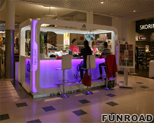 Customized hot sale used nail salon furniture in mall