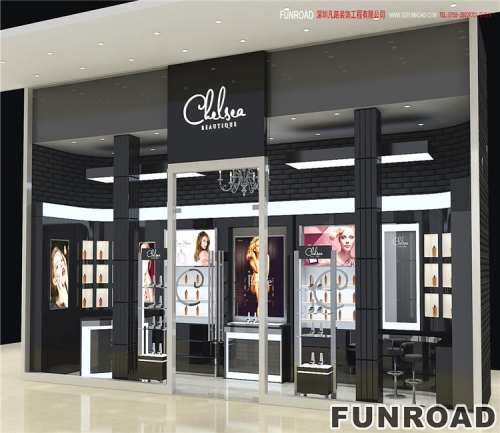 cosmetic shop decoration make up store interior design with display furniture