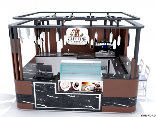 Funroad Portable Bakery Kiosk Coffee Kiosk Furniture Customization