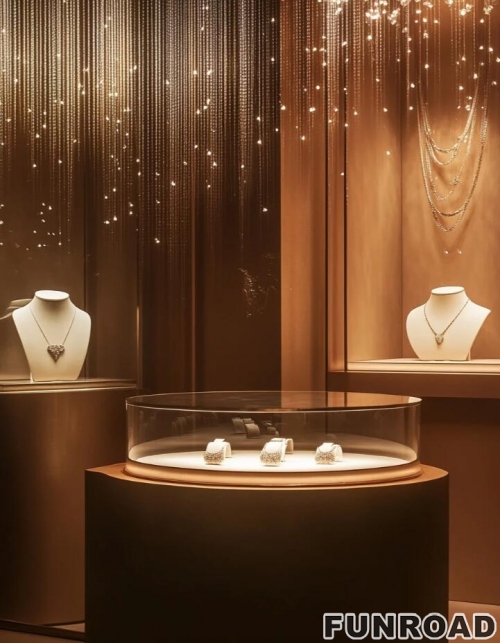 Jewellery kiosk Luxury Jewellery Showroom Counter Glass Jewelry Display Showcase Jewelry Cabinets