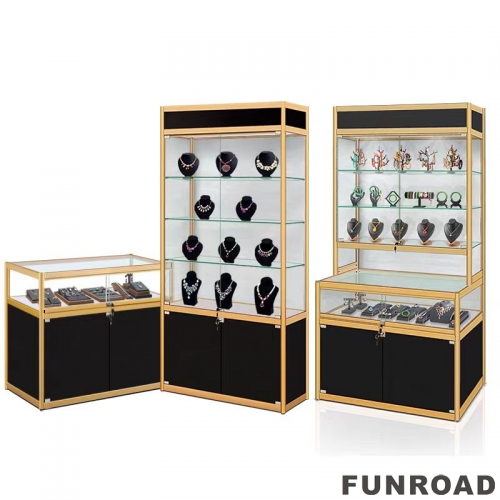 Funroad Boutique display cabinet and used glass showcases and display cases for jewelry showcase smoke shop display vitrine