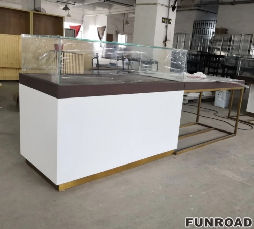 Funroad Custom Jewelry Shop Design Display Cabinet Luxury Showcase Set