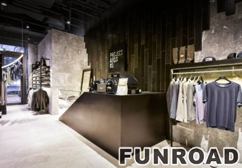 Clothes retail shop window display designs garments store display furnitures