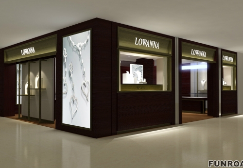 2018 Chinese manufacturer jewelry store display jewelry shop showcase design