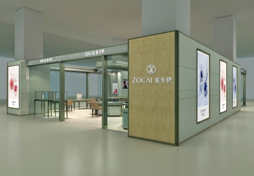 2018 shopping mall jewelry kiosk rendering jewelry glass showcase