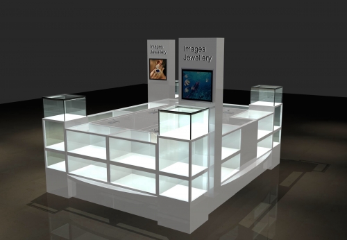    Durable Mall Jewelry Display Showcase with LED Light 