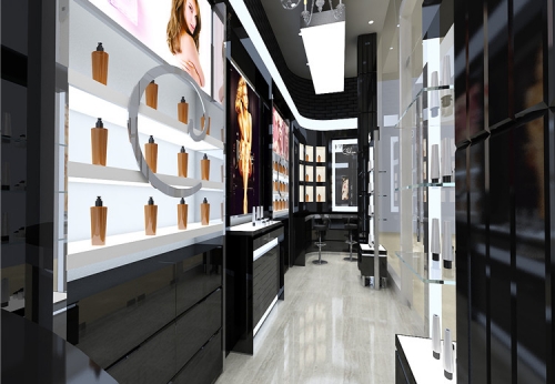 cosmetic shop decoration make up store interior design with display furniture