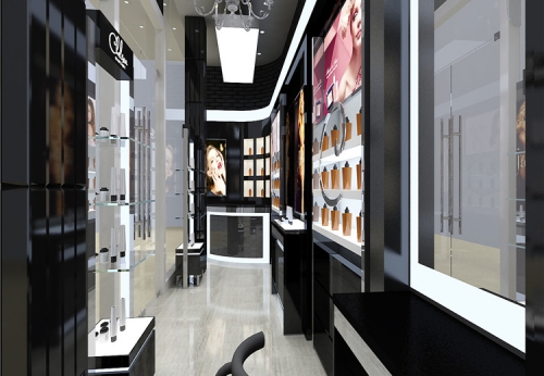 cosmetic shop decoration make up store interior design with display furniture