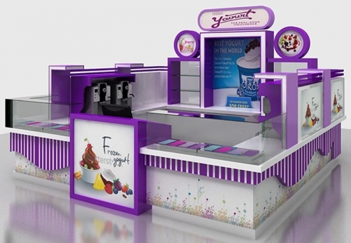 Shopping mall ice cream kiosk design for mall