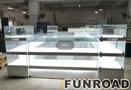 Jewelry store display case watch and accessories glass display jewellery kiosk mall kiosk design