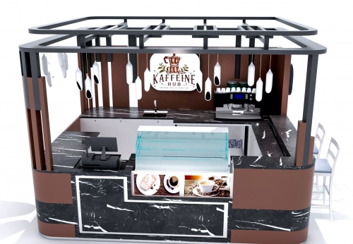 Funroad Portable Bakery Kiosk Coffee Kiosk Furniture Customization