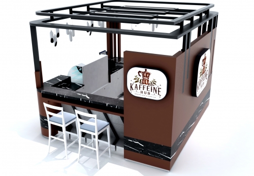 Funroad Portable Bakery Kiosk Coffee Kiosk Furniture Customization