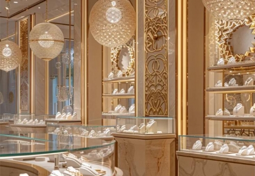 Funroad Customized deign jewelry store luxury jewelry display showcase for jewelry shop