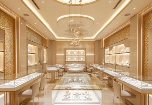 Funroad Customized deign jewelry store luxury jewelry display showcase for jewelry shop