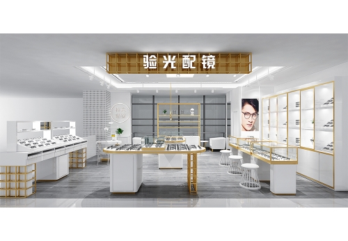 Luxury Stainless Steel Jewelry and Glasses Display Cabinet Customized for Store Mall Showroom Use