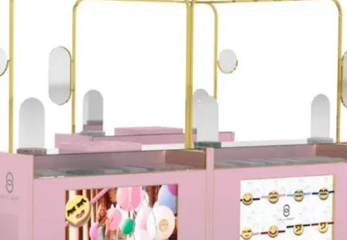 Factory Price Color Led Lighted Jewellery Kiosk in Mall